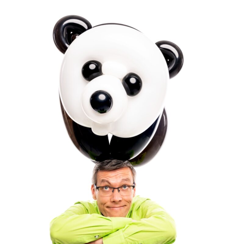 Ballonnen kunstenaar Patrick