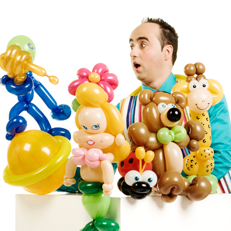Ballonnen kunstenaar Andre